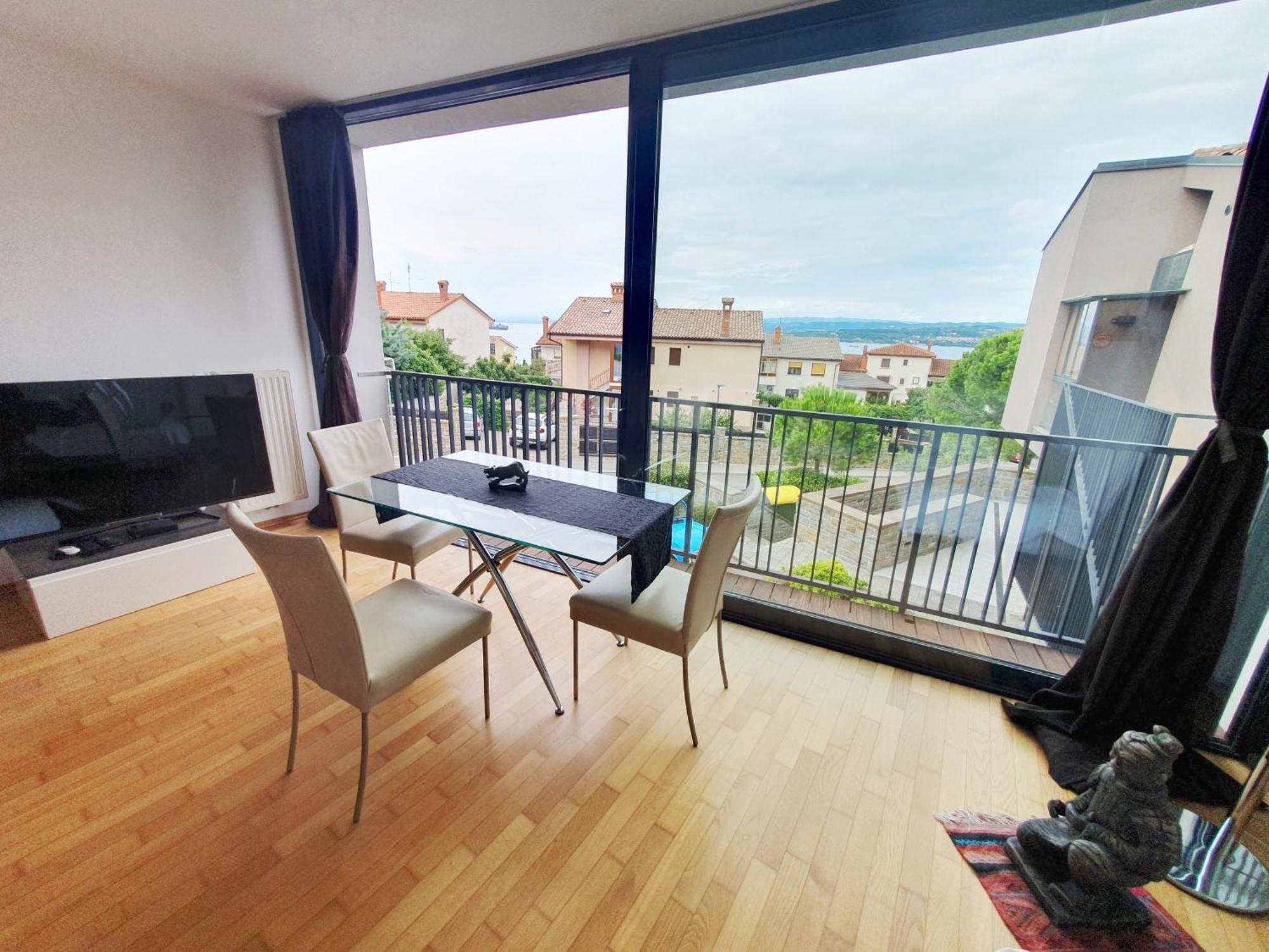 Bella Vista Lux Apartment With Private Terace Capodistria Esterno foto